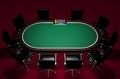 Realistic Poker Table Royalty Free Stock Photo