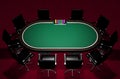 Realistic Poker Table Royalty Free Stock Photo
