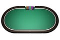 Realistic Poker Table Royalty Free Stock Photo