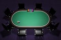 Realistic Poker Table Royalty Free Stock Photo