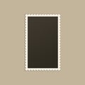 Realistic Polaroid photo frame mockup. Isolated frame card vintage photography on alpha background. Empty retro image Royalty Free Stock Photo