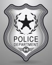 Realistic Police Badge. Vector Isolated Illustration