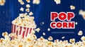 Realistic Popcorn Poster