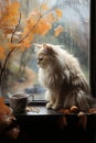 Realistic portrait of beautiful Persian cat Royalty Free Stock Photo