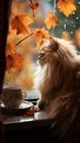 Realistic portrait of beautiful Persian cat Royalty Free Stock Photo