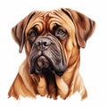 Hyperrealistic Bulldog Drawing With Intense Color Saturation