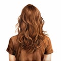 Realistic Portrait Of Woman With Wavy Brown Hair