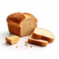 Realistic Portrayal Of A Loaf Of Bread In Kodak Colorplus Style Royalty Free Stock Photo