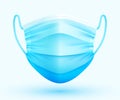 Realistic Protective Medical face mask. Virus protection.