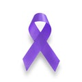 Realistic purple ribbon