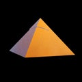 Realistic pyramid of ancient Egypt in a digital airbrushing style. Royalty Free Stock Photo