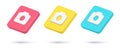 Realistic quick tips camera photo multimedia content 3d icon collection vector illustration