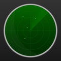 Realistic radar in searching . Air search . Military search system blip illustration . Navigation interface wallpaper