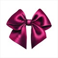 Realistic red bow