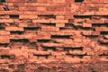 Realistic red brick wall in vintage style Royalty Free Stock Photo