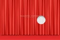 Realistic red Curtain. Vector illustration Royalty Free Stock Photo