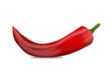 Realistic red hot chili pepper Royalty Free Stock Photo