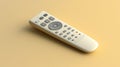Realistic Remote Control On Beige Surface: Detailed Renderings And Ambient Occlusion Royalty Free Stock Photo