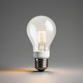 Realistic Rendering Of A Baroque Energy Light Bulb Royalty Free Stock Photo