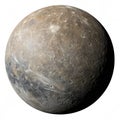 Mercury planet or foreign planet isolated on transparent background Royalty Free Stock Photo