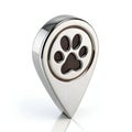 Realistic Rendering Pointer Pin Pet Location Icon Design Royalty Free Stock Photo