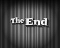 Retro movie ending screen - The End. Royalty Free Stock Photo