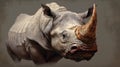 Realistic Rhino Illustration By Joshua Hoffine: Scary And Creepy
