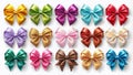 Realistic Ribbon Bows Vectors: A Comprehensive Collection for Gift Wrapping, Crafts, and Design Projects Royalty Free Stock Photo