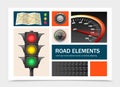 Realistic Road Elements Set