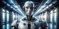 realistic robot from the future concept AI Generative