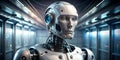 realistic robot from the future concept Creative AI
