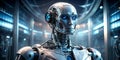 realistic robot from the future concept Generative AI