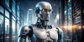 realistic robot from the future concept Generative AI