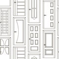 Realistic room doors pattern