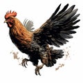 Realistic Rooster Running: Detailed Character Design By Florian Nicolle