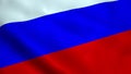 Realistic Russian flag