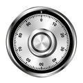Realistic safe combination lock wheel Royalty Free Stock Photo