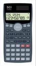 Scientific Calculator vector with digits number displayed in screen