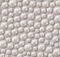 Realistic seamless background of multiple pearls