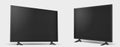 Realistic set of flat TV screen png on transparent