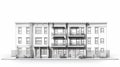 Realistic Sketch Of Stella Apartment Building With Italianate Flair