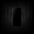 Realistic smartphone with blank screen. vector illustration eps10