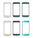 Realistic Smartphones set.