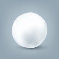 Realistic snowballs collection. Frozen ice ball, white snow. Winter decoration element for Christmas or New Year. Vector