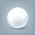 Realistic snowballs collection. Frozen ice ball, white snow. Winter decoration element for Christmas or New Year. Vector