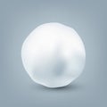 Realistic snowballs collection. Frozen ice ball, white snow. Winter decoration element for Christmas or New Year. Vector