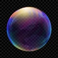 Realistic soap bubble Royalty Free Stock Photo