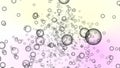 Realistic soap grey color bubbles with colored background Royalty Free Stock Photo