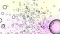 Realistic soap grey color bubbles with colored background Royalty Free Stock Photo