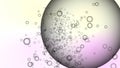 Realistic soap grey color bubbles with colored background Royalty Free Stock Photo